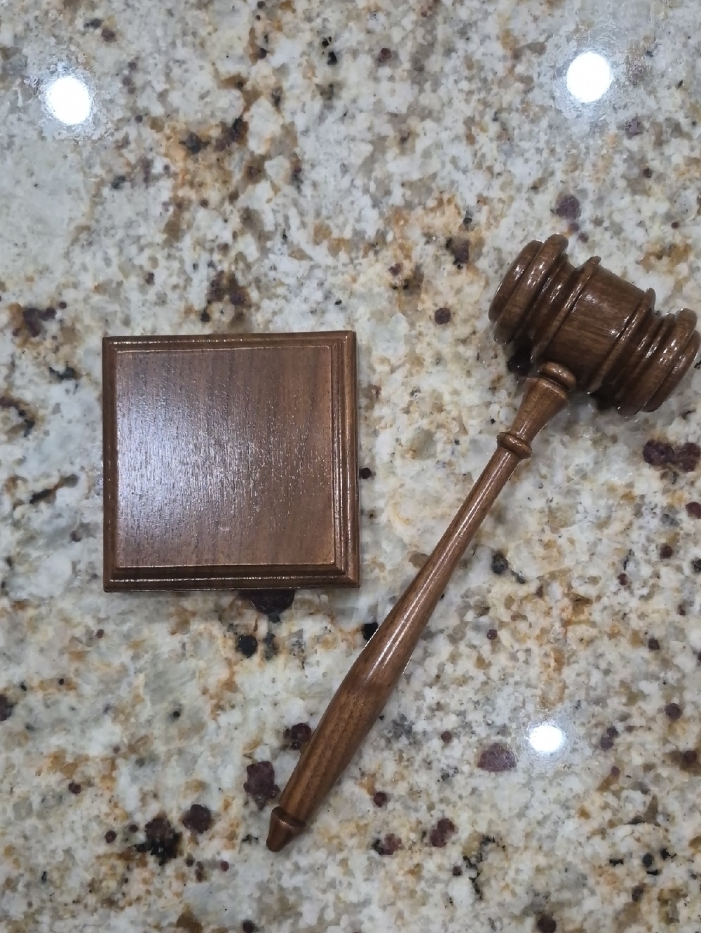 Vintage Wooden Gavel & Sound Block Set New In Boxes Deadstock By CR Gibson